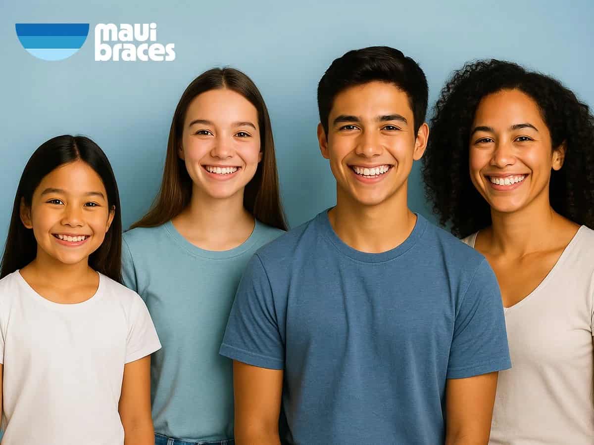 Gap teeth treatment at Maui Braces in Kahului